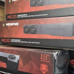 Memphis Mojo Mini Dual 8 Inch Subwoofers In Box 