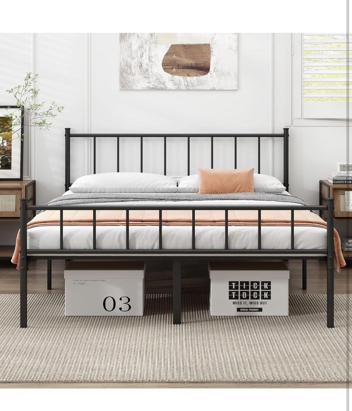 Queen Size Metal Bed Frame