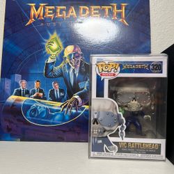 Megdeth Funko Pop + Vinyl Rust In Peace 