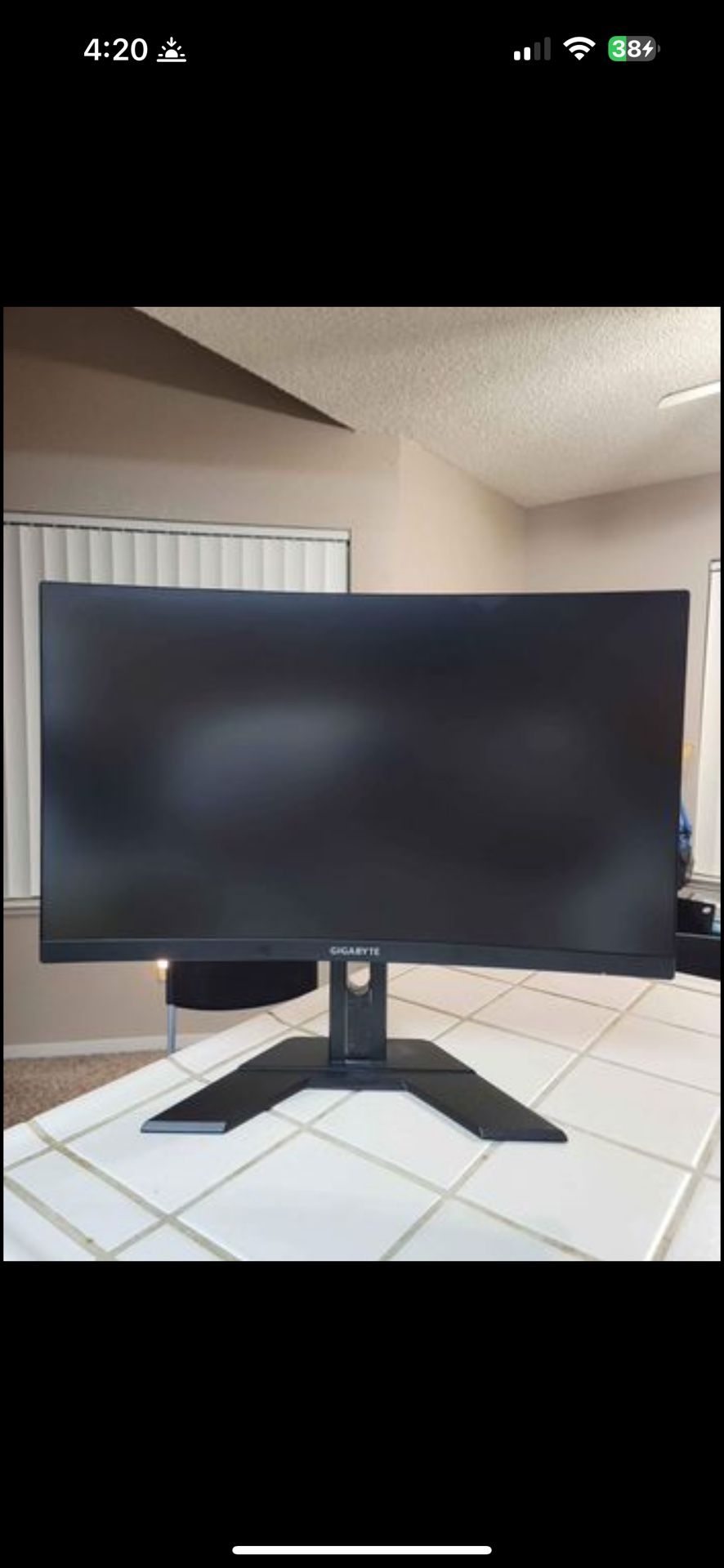 Gigabyte Curved Gaming Monitor 27"