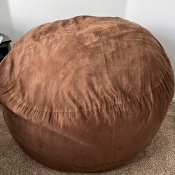 Bean Bag Chair - 5 Foot Memory Foam Lounge Chair with Soft Microfiber Cover