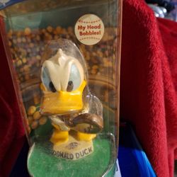 Rare Donald Duck Baseball Bobble Head In Original Box