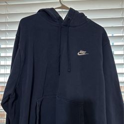 Men’s XL Nike Blue Hoodie With White Logo
