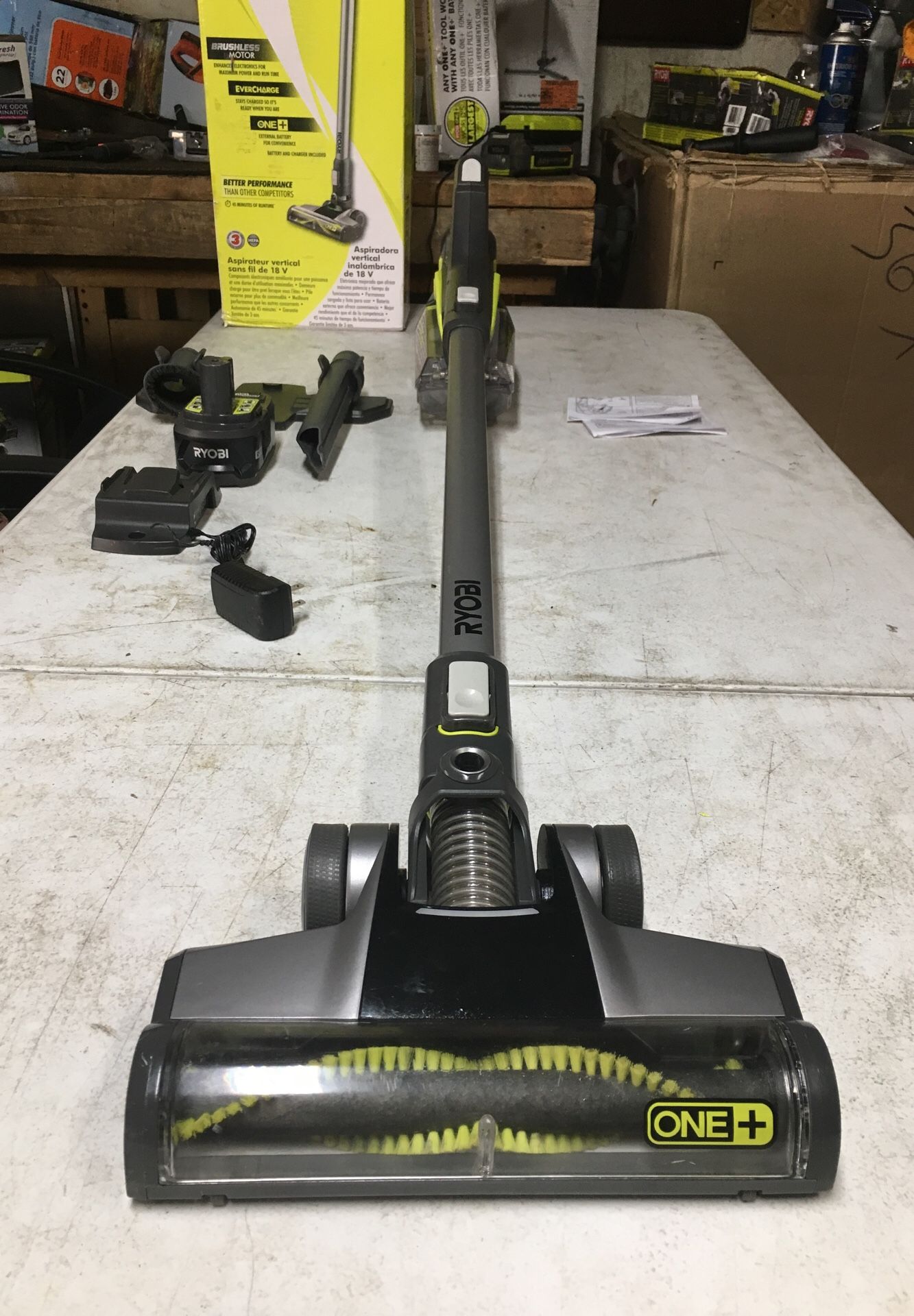 RYOBI 18Volt ONE+ LithiumIon Cordless Stick Vacuum Cleaner for Sale