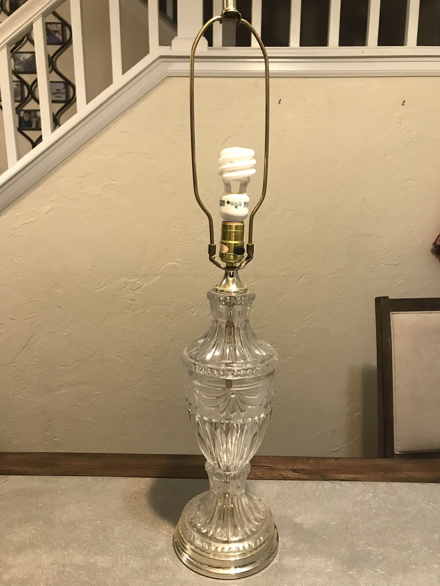 Kristal Zajecar 24 Lead Crystal Lamp / Yugoslavia for Sale in