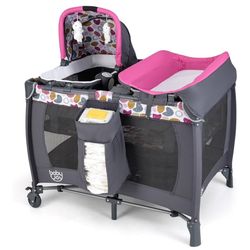 Baby Playard With Bassinet And Changing Table
