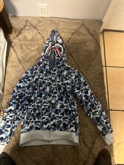 Used blue bape hoodie