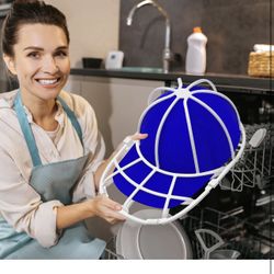 1-6 Hat Washer Cage Hat Cleaner for Baseball Caps Hat Washer for Washing Machine Fit for Adult and Kid's Baseball Caps, White 600+ bought in past mont