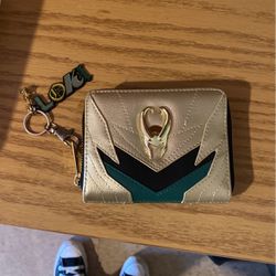 Loki Themed Wallet With Keychain 