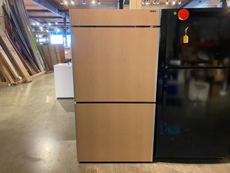 SUN FROST Custom Blonde Cabinet Build-In Fridge & Freezer