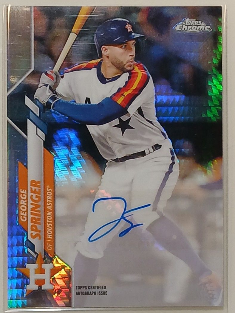 George Springer Topps Chrome Auto #103/125