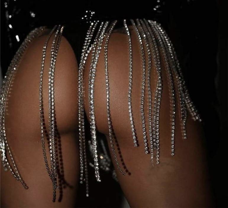 Rhinestone body skirt one size fits most
