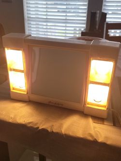 Vintage Mirror Go Lighty Table Top Vanity