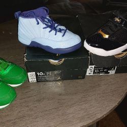 3 Pair Size 10 Toddler Shoes