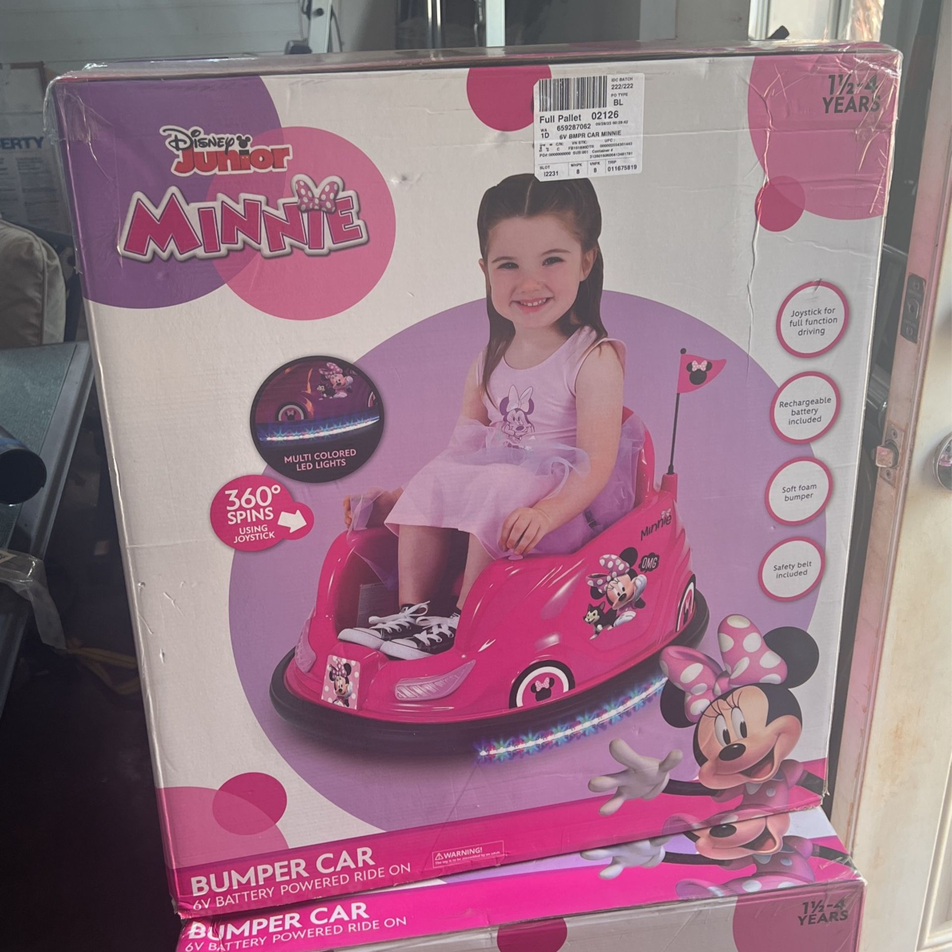 Kids Minnie Mouse Bumper Car (we Have 2)