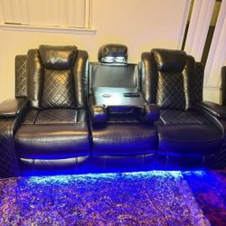 Electric Recliner Couch Set 