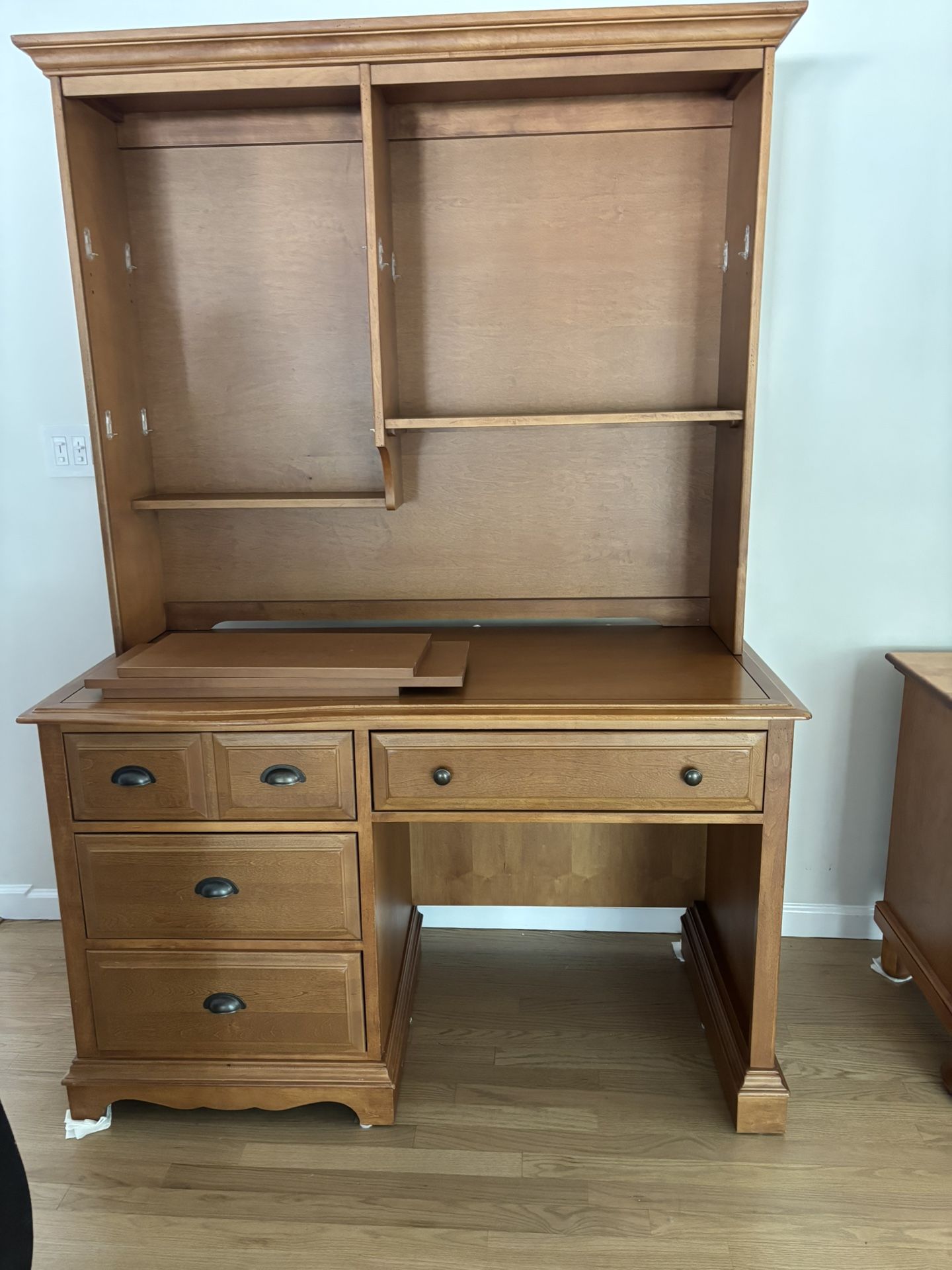 Bonavita Wood Desk W/ Removable Hutch Chair & Shelf Unit /Buy What You Need