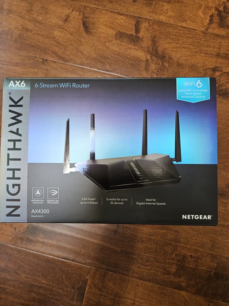 Netgear AX4300 WiFi 6 router 