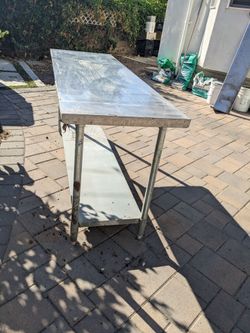 Commercial stainless steel kitchen work table NSF
