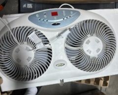 Wall mount fan.