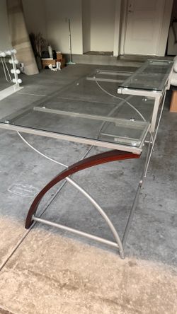 Glass desk