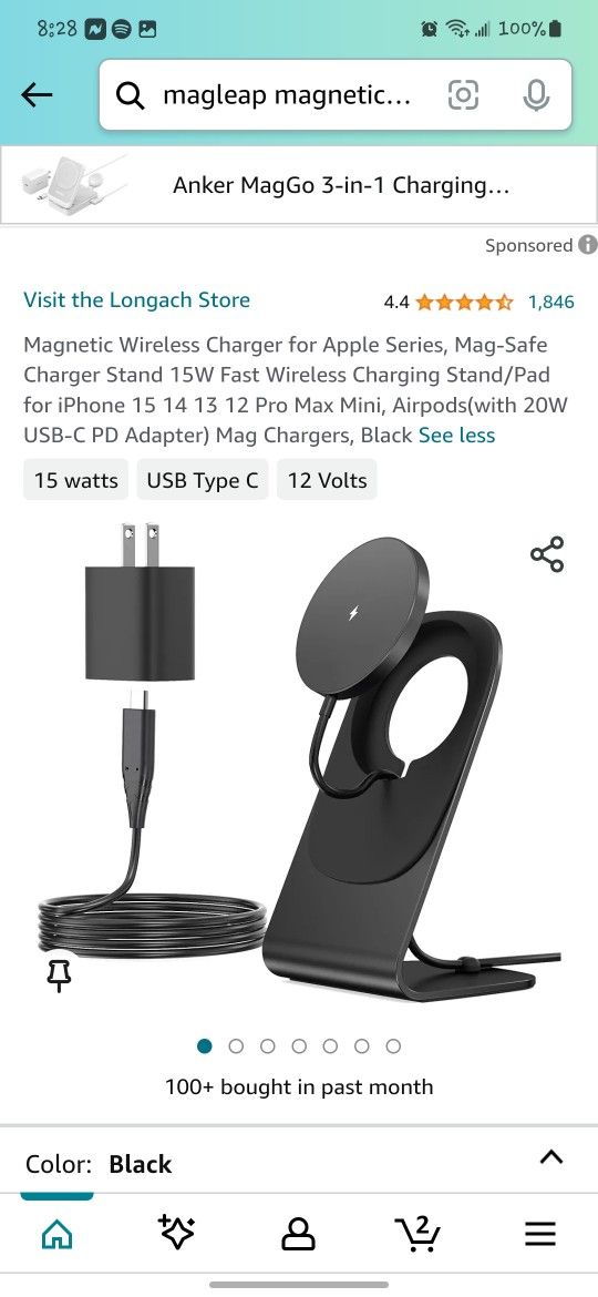 MagLeap Magnetic Wireless Charger & Stand