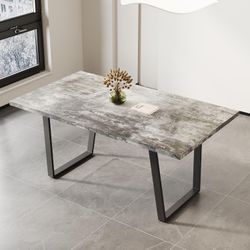 Brand New Industrial 63inch Dining Table For 4-6 People