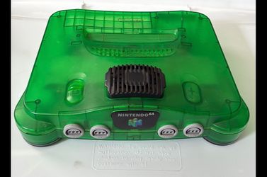 Nintendo 64 N64 Funtastic Jungle Green Console Only jumper Pak