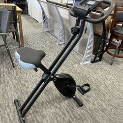 Folding Exercise Bike, 4 in 1 Stationary Bike 16-Level Magnetic Resistance Cycling Bicycle Upright I