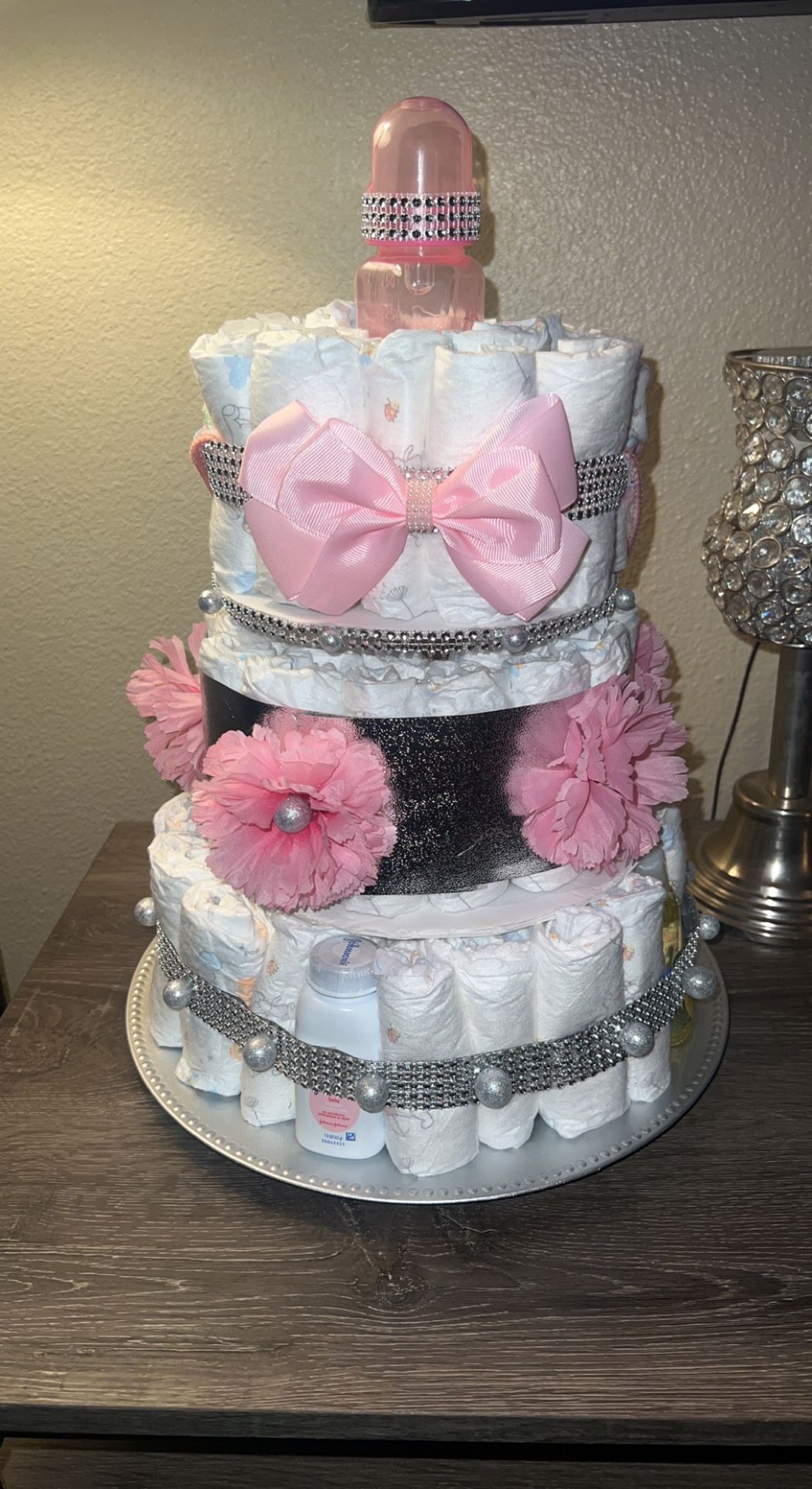 Diaper Cake ( Baby shower Gift, Party Game Or Decor) 