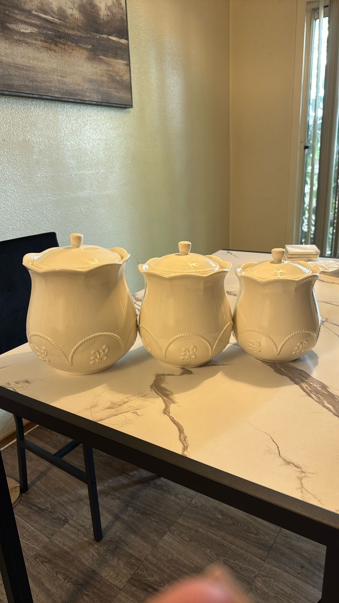 Princess Porcelain Jars With Lids