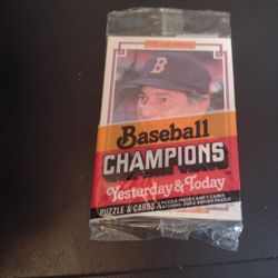 Baseball Champions Yesterday & Today.  Donruss 1984 Yas Visible.  5 Card Pack.  See Below.