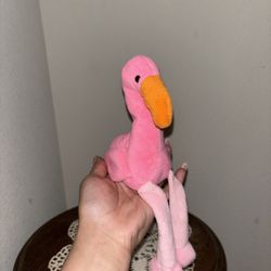 beanie baby: 1995 “Pinky” flamingo