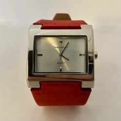 Vernier Red Quartz Watch - New