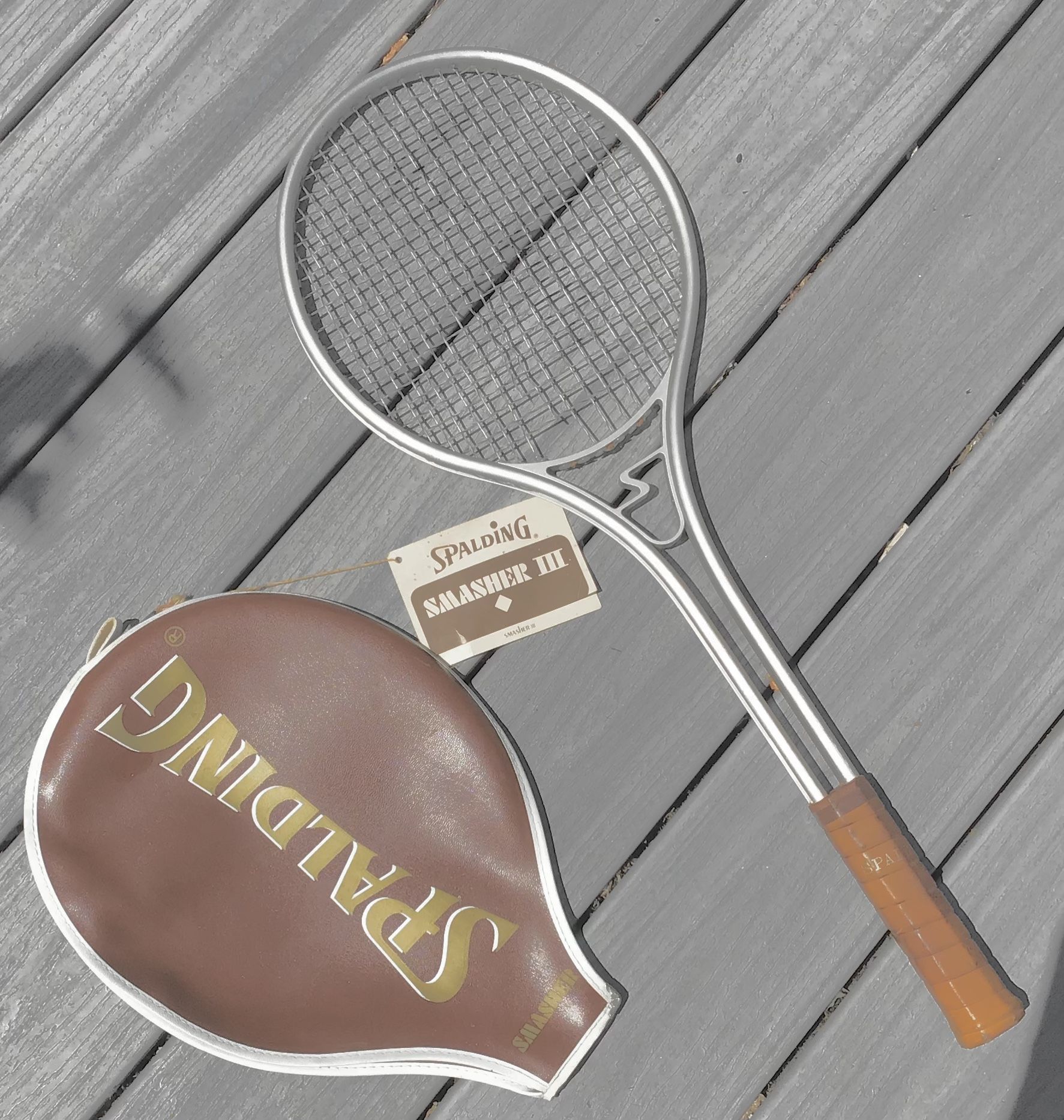 Spaulding Smasher III Tennis Racket w/Cover