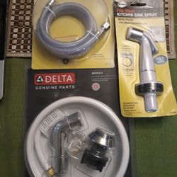 Kitchen Side Spray Hose (Danco), Universal Spray & Hose Replacement Kit (Delta), Kitchen Sink Spray (Danco)