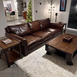 Living Room Set - Couch, TV Stand, Tables, Rug