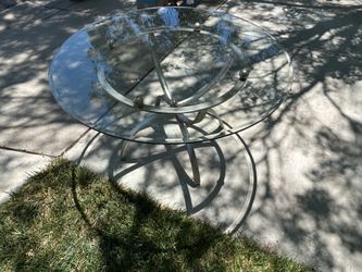 Glass Top Dinette Table