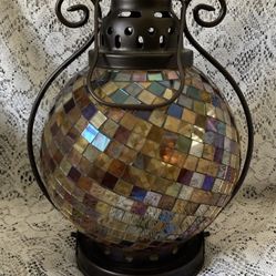 Retired Partylite Global Fusion Mosaic Moroccan Style Candle Lantern