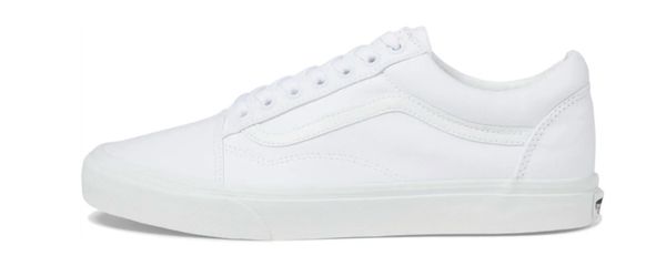 Vans Old Skool True White sneakers size 11.5 Men 13 Women