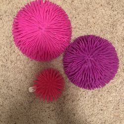 Soft Rubber Balls 2 Large 1 Small
