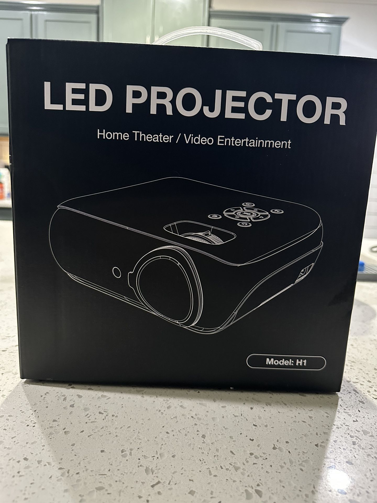 **1080p Bluetooth LED video projector NEW In BOX!**