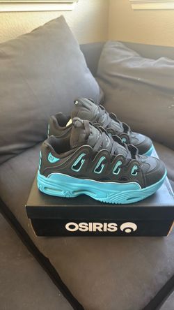 Osiris D3 Skate Shoes Black /Cyan