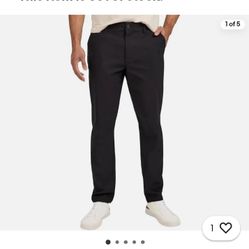 Weatherproof Vintage Men's Hybrid Tech Pants, Black, 36x32