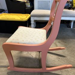 Pink Rocking Chair 