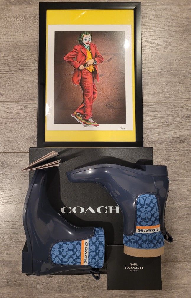 Coach Rubber Boots 'Ombre Blue'