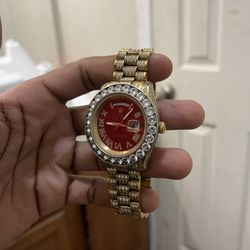 Red Face Rolex Day Date 