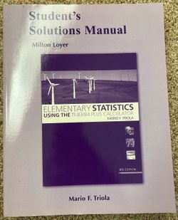 Student's Solutions Manual Milton Loyer
