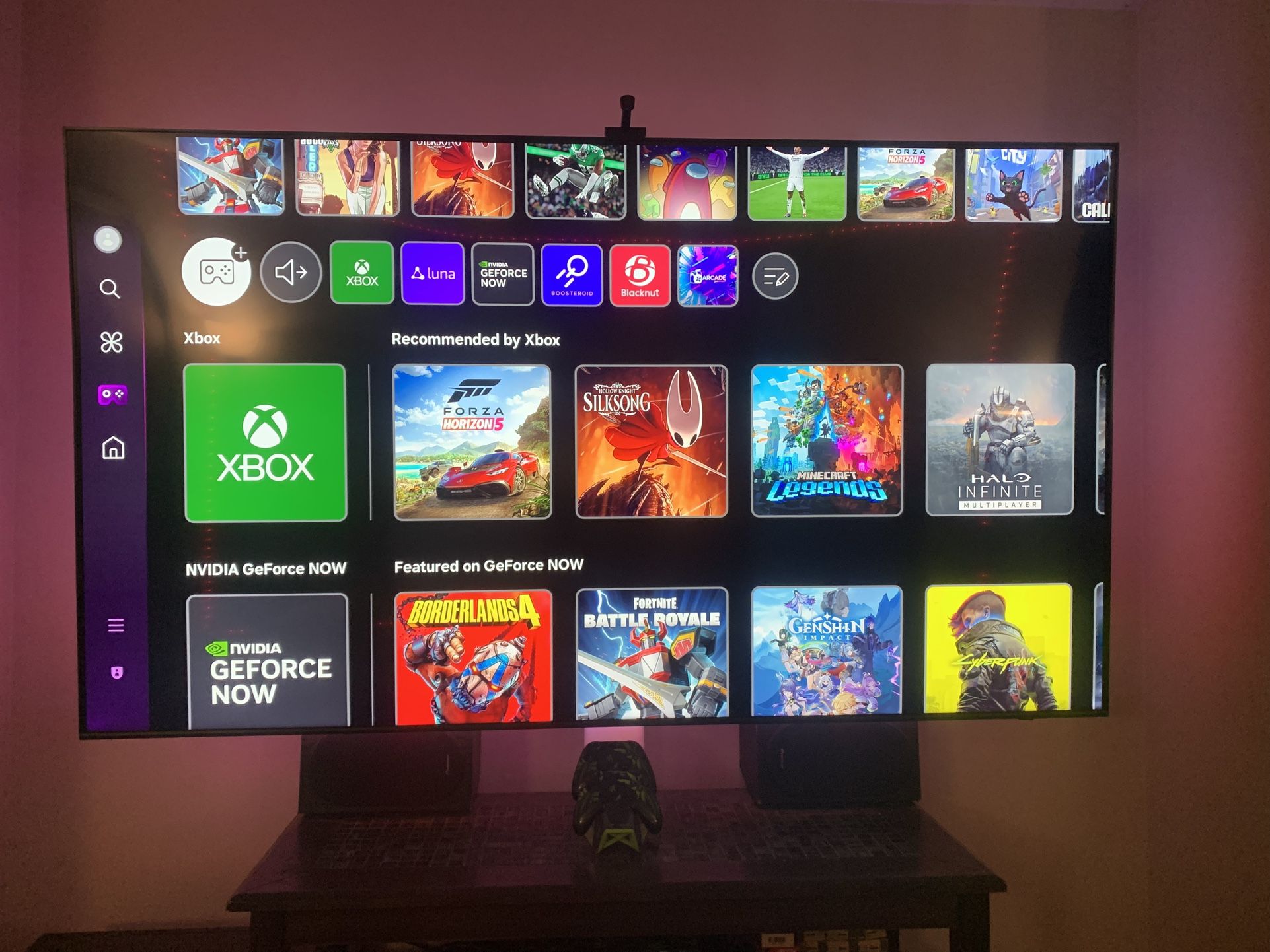 85 In Samsung Tv Xbox X With Led Back Light