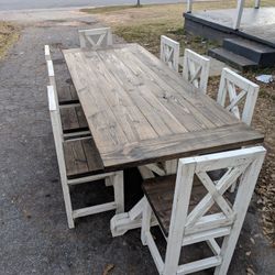 Farmhouse Table Sets On Sale Now! Built To Order. 